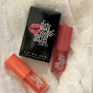 Dirty Little Secret Lip Oil Duo - cherry/orange